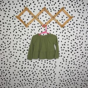 Carter’s Green Tiered Long Sleeve Toddler Top